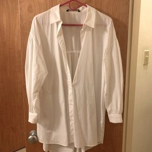 Zara white blouse